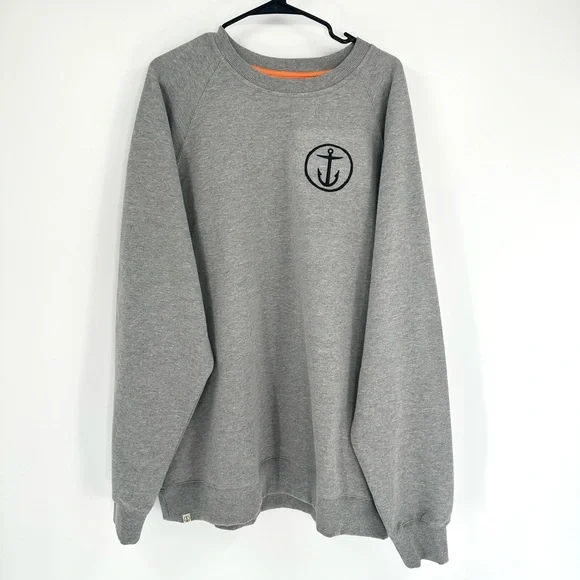 Captain Fin Co. Shweaty Anchor Crew Pullover Jumper Sweatshirt, Size XXL, NWT